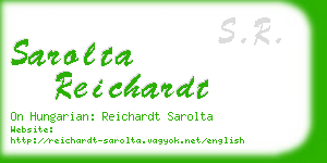 sarolta reichardt business card